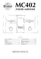 McIntosh MC-402 - Service manual